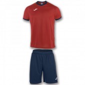 Комплект игровой Joma красная футболка с темно-синими шортами, модель ACADEMY 101097.603