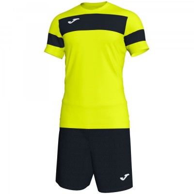 Комплект игровой Joma желтая футболка с черными шортами, модель ACADEMY II 101349.203