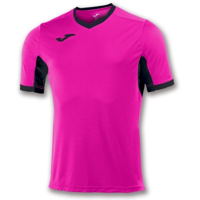 Футболка игровая Joma розовая с черными вставками CHAMPION IV 100683.031