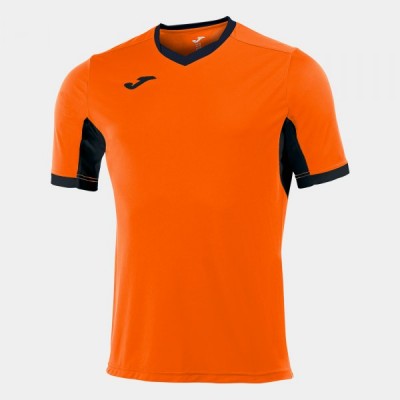 Футболка игровая Joma оранжевая с черными вставками CHAMPION IV 100683.801